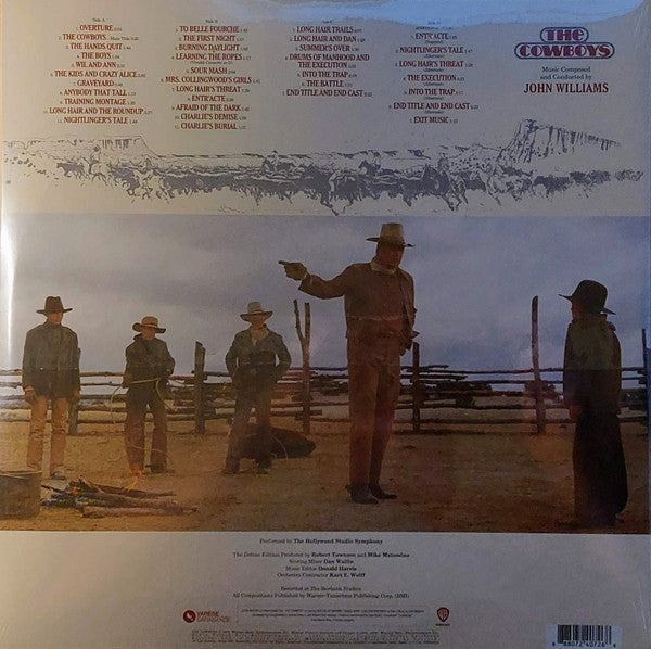 John Williams (4) : The Cowboys (Original Motion Picture Soundtrack) (2xLP, Album, Dlx, Ltd, Gol)