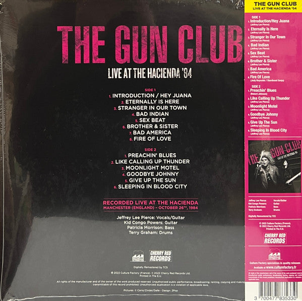 The Gun Club : Live At The Hacienda '84 (LP, RSD, Ltd, Pur)