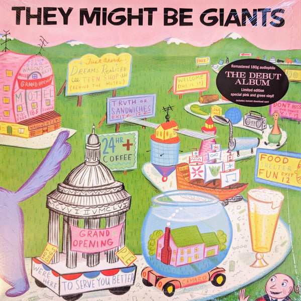 They Might Be Giants : They Might Be Giants (LP, Album, Ltd, RE, RM, Pin)