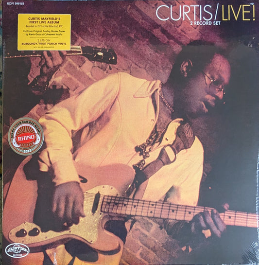 Curtis Mayfield : Curtis / Live! (2xLP, Album, RE, Bur)