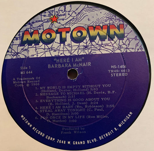 Barbara McNair : Here I Am (LP, Album, Roc)