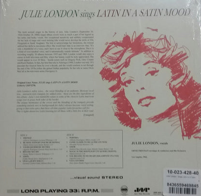 Julie London : Julie London Sings Latin In  A Satin Mood (LP, Album, RE, (18)