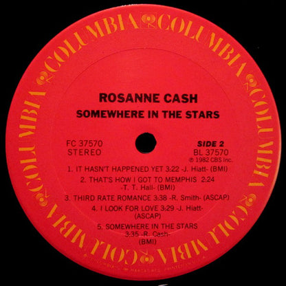 Rosanne Cash : Somewhere In The Stars (LP, Album, Ter)