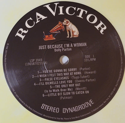 Dolly Parton : Just Because I'm A Woman (LP, Album, Club, Ltd, RE, RM, Can)