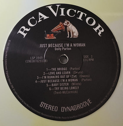 Dolly Parton : Just Because I'm A Woman (LP, Album, Club, Ltd, RE, RM, Can)