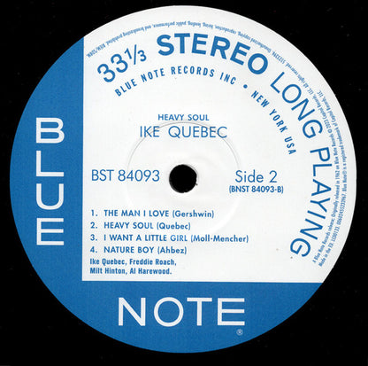 Ike Quebec : Heavy Soul (LP, Album, RE, 180)