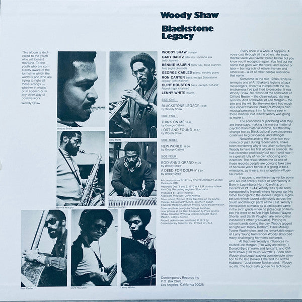 Woody Shaw : Blackstone Legacy (2xLP, Album, RE, RM)