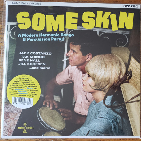 Various : Some Skin: A Modern Harmonic Bongo & Percussion Party (LP, Comp, Cle)