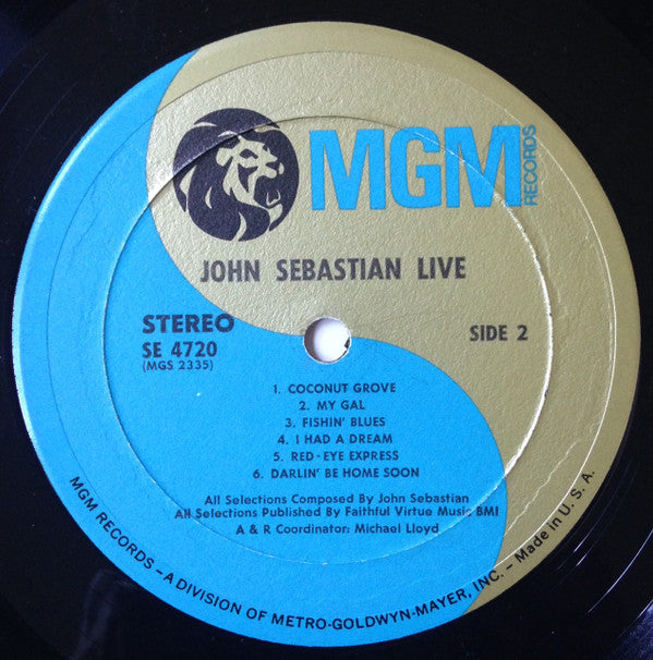 John Sebastian : Live (LP, Album)