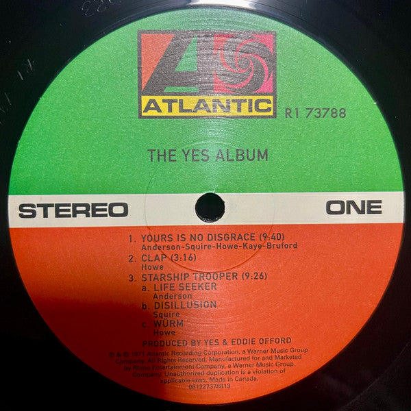 Yes : The Yes Album (LP, Album, RE, RM)