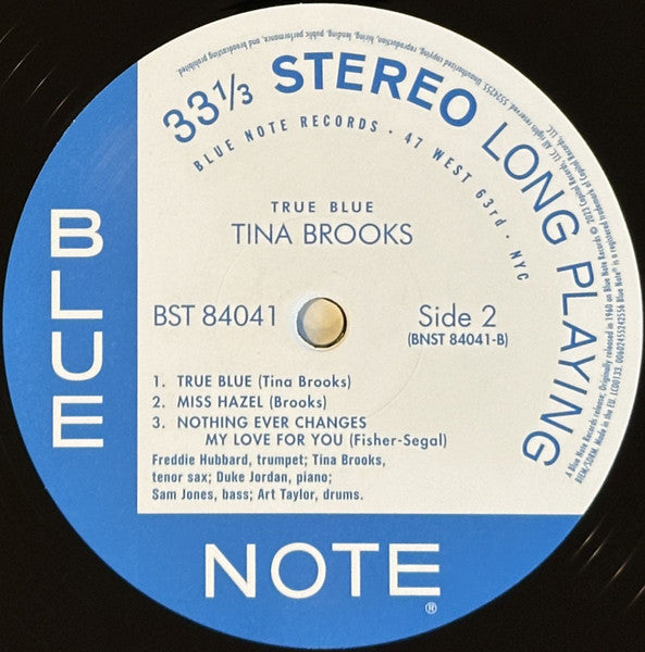 Tina Brooks : True Blue (LP, Album, RE, 180)