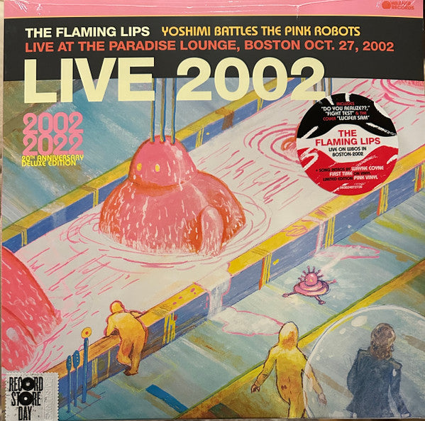 The Flaming Lips - Yoshimi Battles The Pink Robots Live At The Paradise  Lounge, Boston Oct. 27, 2002 (LP, RSD, Ltd, Pin)