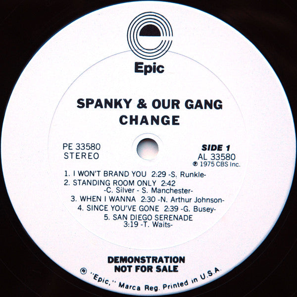 Spanky & Our Gang : Change (LP, Album, Promo, Pit)