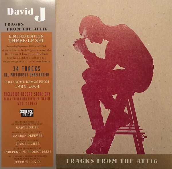 David J : Tracks From The Attic (3xLP, Album, RSD, Ltd, Num, Red)