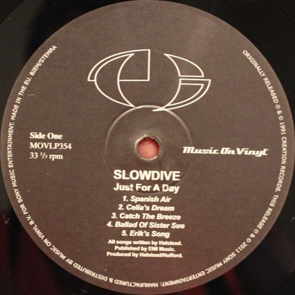 Slowdive : Just For A Day (LP, Album, RE, 180)