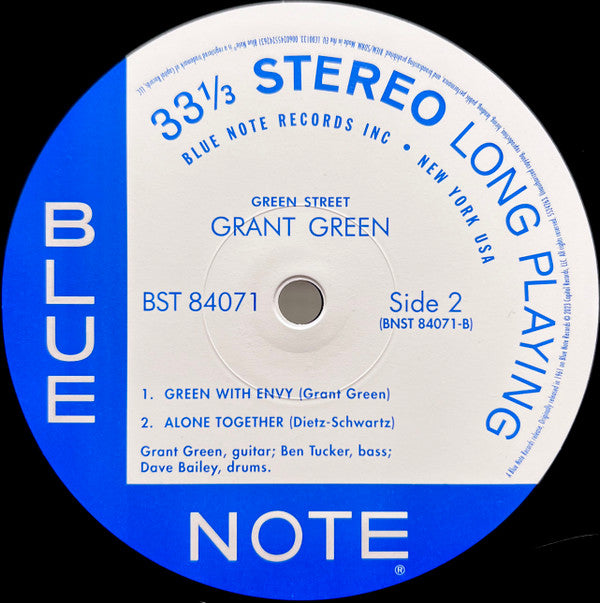 Buy Grant Green : Green Street (LP, Album, RE, 180) Online for a 