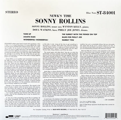 Sonny Rollins : Newk's Time (LP, Album, RE, 180)