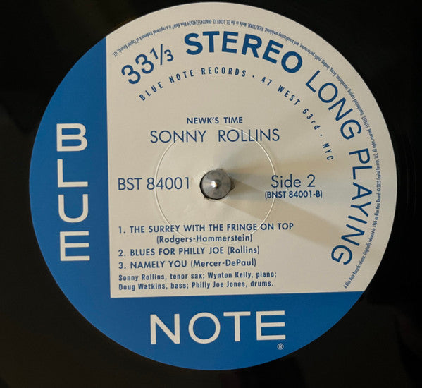 Sonny Rollins : Newk's Time (LP, Album, RE, 180)