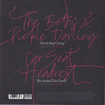 The Beths & Pickle Darling / Car Seat Headrest : Brand New Colony / We Looked Like Giants (7", Red)