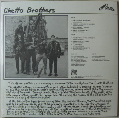 Ghetto Brothers* : Power-Fuerza (LP, Album, RE)