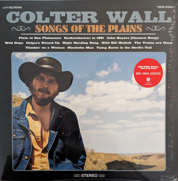 Colter Wall : Songs Of The Plains (LP, Album, RE, RP, Red)