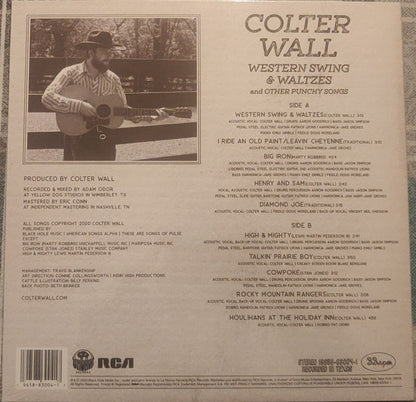 Colter Wall : Western Swing & Waltzes And Other Punchy Songs (LP, Album, Ltd, RE, Red)