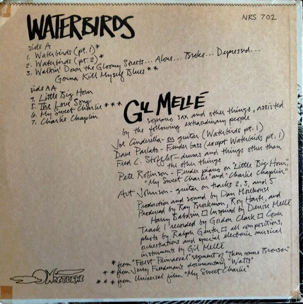 Gil Mellé : Waterbirds (LP, Album)