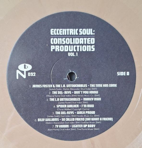 Various : Eccentric Soul: Consolidated Productions Vol. 1 (2xLP, Comp, Bro)