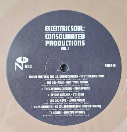 Various : Eccentric Soul: Consolidated Productions Vol. 1 (2xLP, Comp, Bro)