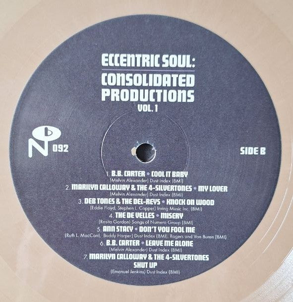 Various : Eccentric Soul: Consolidated Productions Vol. 1 (2xLP, Comp, Bro)