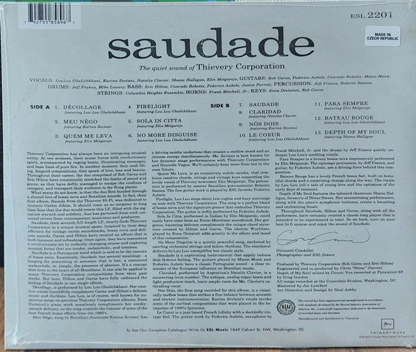 Thievery Corporation : Saudade (LP, Album, RE, Blu)