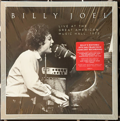 Billy Joel : Live At The Great American Music Hall, 1975 (2xLP)