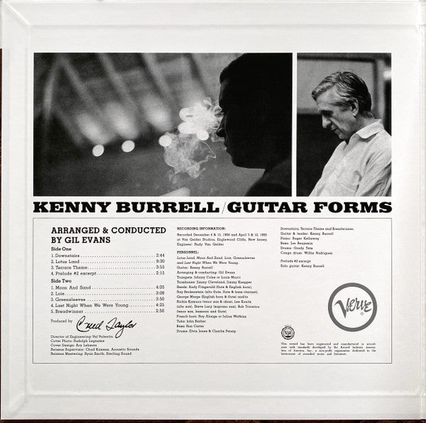 Kenny Burrell : Guitar Forms (LP, Album, RE, 180)