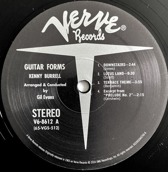 Kenny Burrell : Guitar Forms (LP, Album, RE, 180)