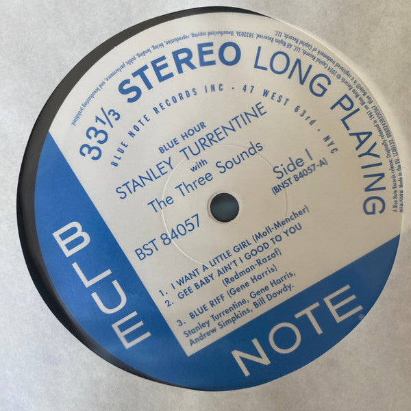 Stanley Turrentine With The 3 Sounds* : Blue Hour (LP, Album, RE, 180)