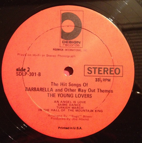 The Young Lovers (2) : Barbarella - The Hit Songs Of The Wild Movie & Other Way Out Themes (LP, Album, RE)