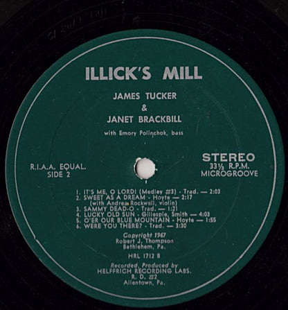 Jimmy Tucker & Janet Brackbill : Jim & Jan (LP, Album)