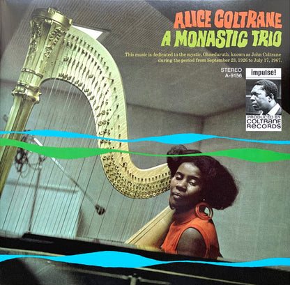 Alice Coltrane : A Monastic Trio (LP, Album, RE, Gat)