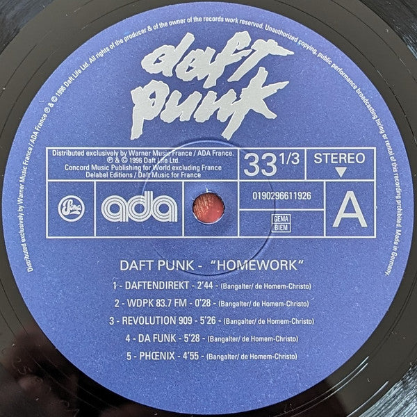 Daft Punk : Homework (2xLP, Album, RE, RP)