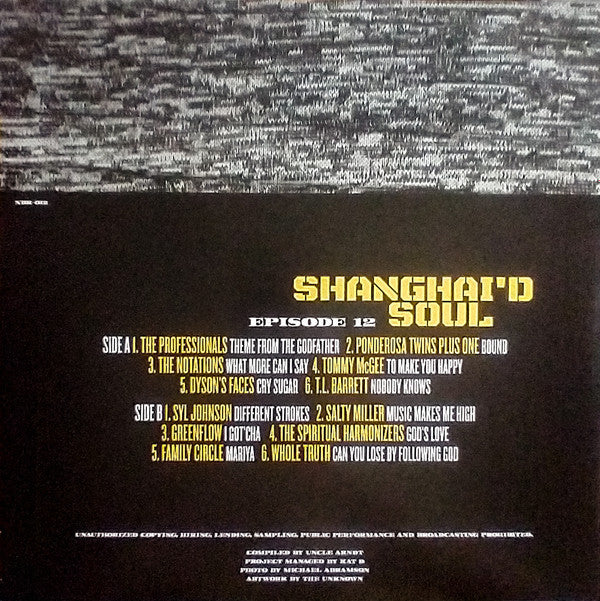 Various : Shanghai'd Soul - Episode 12 (LP, Comp, Yel)