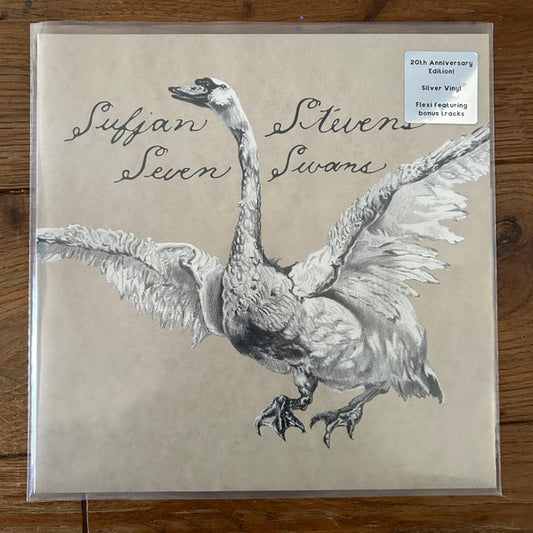 Sufjan Stevens : Seven Swans (LP, Album, Ltd, RP, Sil + Flexi, 7", Cle)