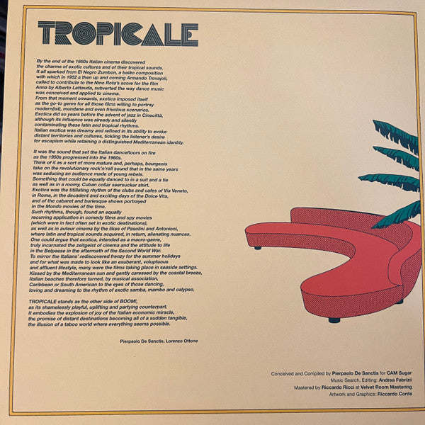 Various : Tropicale – When La Dolce Vita Discovered Exotica, Calypso, Mambo, Samba And Other Tropical Rhythms (1959-1969) (2xLP, Comp, Gat)