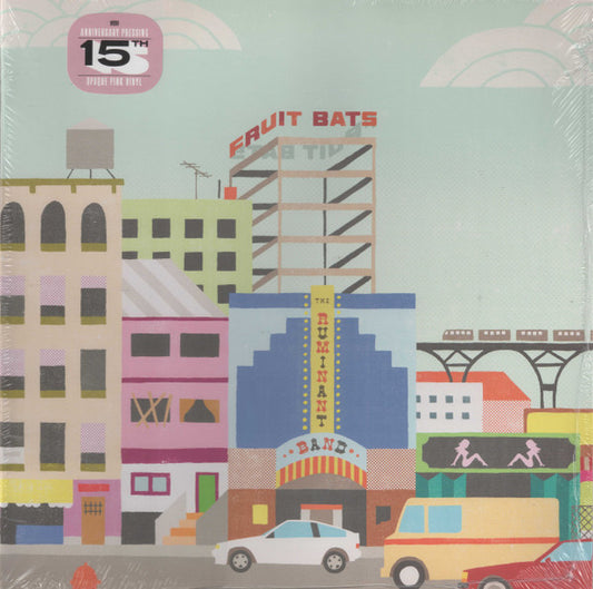 Fruit Bats : The Ruminant Band (LP, Album, RP, Pin)