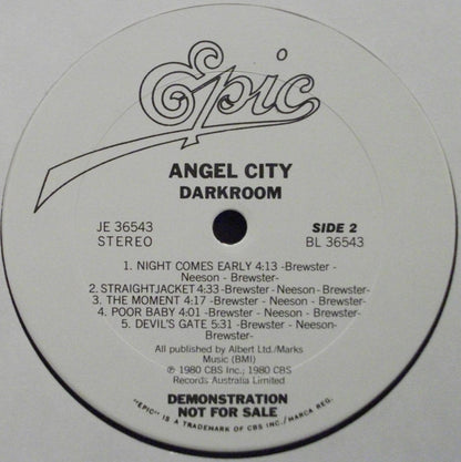 Angel City (2) : Darkroom (LP, Album, Promo)