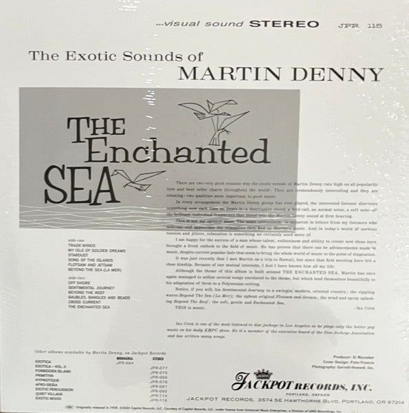 Martin Denny : The Enchanted Sea (LP, Album, Ltd, RE, Gre)