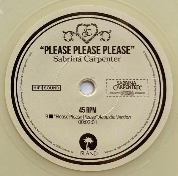 Sabrina Carpenter : Please Please Please (7", Single, Glo)