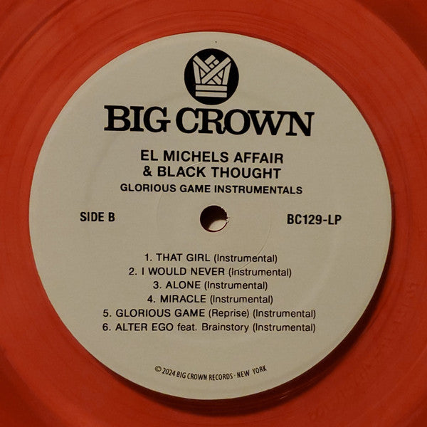 El Michels Affair & Black Thought : Glorious Game Instrumentals (LP, Album, Ltd, Blo)