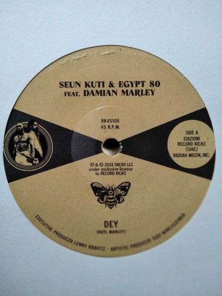 Seun Kuti & Egypt 80* feat.  Damian Marley : Dey (7", Ltd, Cle)