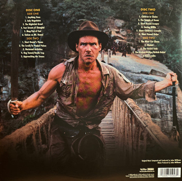 John Williams (4) : Indiana Jones And The Temple Of Doom (The Original Motion Picture Soundtrack) (2xLP, Album, RE)