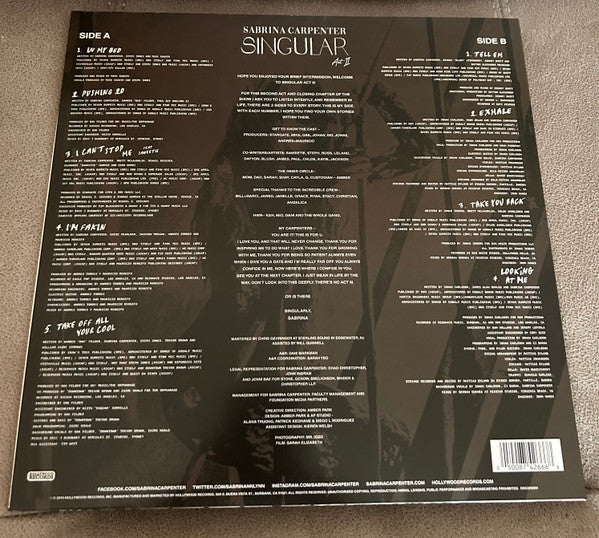 Sabrina Carpenter : Singular Act II (LP, Album, RE)